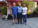 Da sinistra: Davide Trombin, Moreno Biasi, Michele Casellato