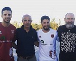 Da sinistra: il primo acquisto Giovanni Madiotto, il presidente Ivano Boscolo Bielo, Umberto Nappello e il direttore sportivo Roberto Tonicello