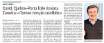 Articolo del Messaggero