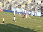 Striscione polemico