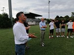 Lorenzoni parla alla squadra